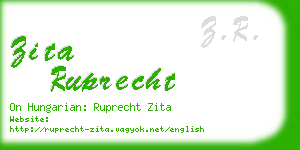 zita ruprecht business card